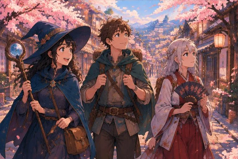 Original anime-style illustration for manga18fx article: A Beginner's Guide to Anime Genres