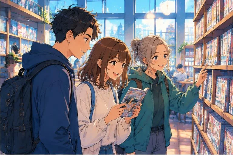 Original anime-style illustration for manga18fx article: How to Start Watching Anime: A Complete Guide for Newcomers